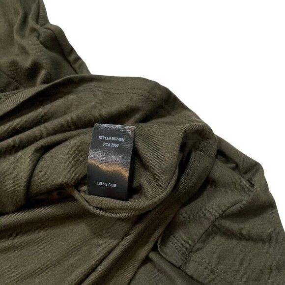 Lulus Women's Olive Green Long‎ Sleeve Sway, Girl, Sway! Swing Dress Size XS - Picture 5 of 9